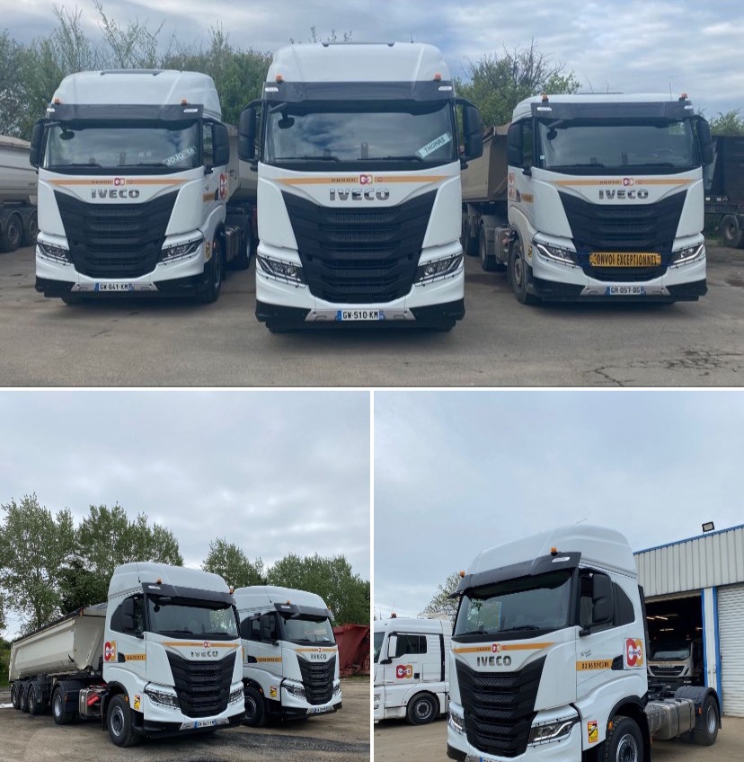 Nos 3 nouveaux camions sont arrivés chez PLEUCHOT. A bientôt sur vos chantiers!